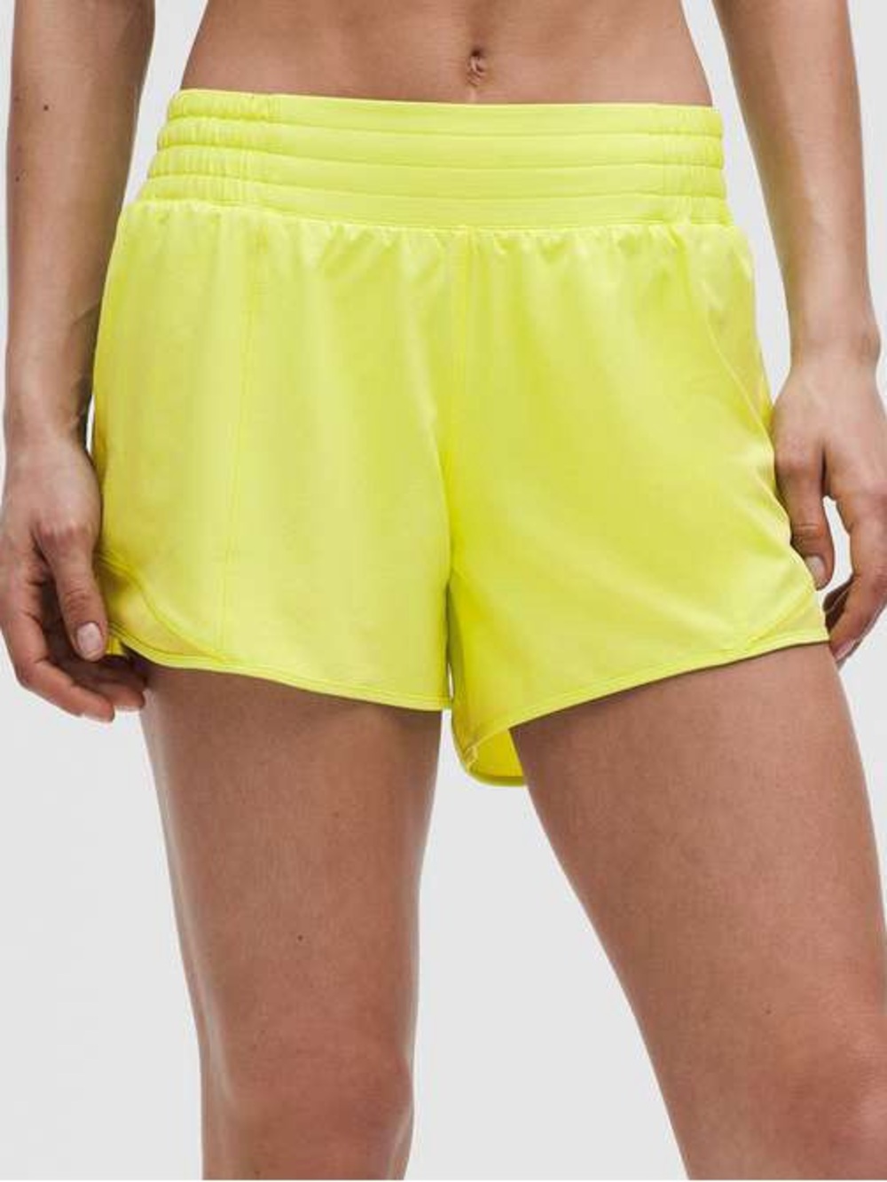 Lululemon Hotty Hot High-Rise Lined Short 4" - Sour Grape